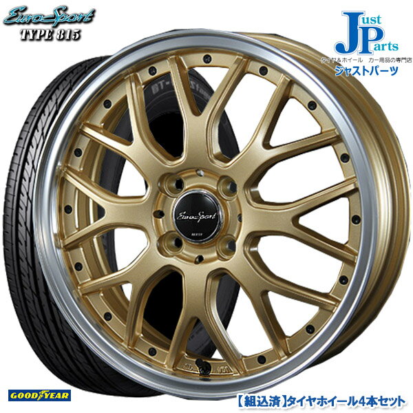 送料無料 155 65r14グッドイヤー Gtエコステージgoodyear Gt Ecostage新品 4本セット サマータイヤ ホイール4本セットblest ユーロスポーツ スタッドレス Euro Sport ユーロスポーツ タイプインチ 4 5j 4h100セミグロスゴールド ジャストパーツ夏用タイヤホイールセット