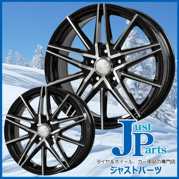 送料無料 155/65R14 75Q【2018年製】ピレリ アイスアシンメトリコ PIRELLI ICE ASIMMETRICO新品 スタッドレスタイヤホイール 4本セットブロンクス TB0114インチ 4.5J 4H100ブラックポリッシュ