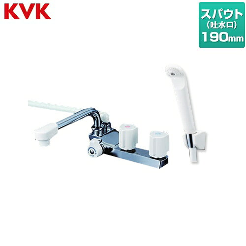 メーカー希望小売価格はメーカーカタログに基づいて掲載しています【キーワード】蛇口 / 本体のみ / 台付 【　KF13GEC　の後継品　】KF13GECN 商品説明シリーズ デッキ型 2ハンドルシャワー(左側シャワー)仕様・特徴 190mmパイプ付取付ピッチ85mmシャワーヘッド：白シャワーホース：白：1.45m白ハンガー洗い場・浴槽兼用吐水口長さ：190mmデッキ形台付タイプ湯水心々：85mm発売日 2020年