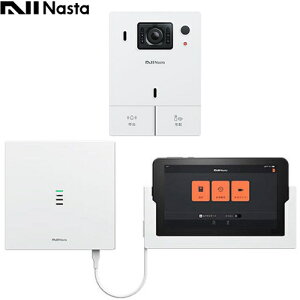 [KS-DP01UT-W] Nasta Interphone ナスタ ドアホン ナスタインターホン タブレットセット 有線通信モデル 電源AC100V Wi-Fi環境がない方向け ナイトビジョン：あり ホワイト 【送料無料】