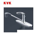 [KM5091ZTF]KVK キッチン水栓 流し台用シングルレバー式シャワー付混合栓 ツーホールタイプ 2穴 【送料無料】 おしゃれ