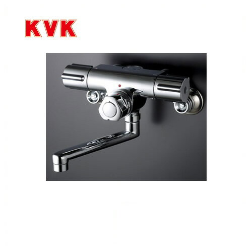 [KM59G]KVK 浴室水栓 バス水栓 サーモスタット 2ハンドル混合栓（壁付きタイプ） 定量止水付 逆止弁 蛇口 壁付タイプ