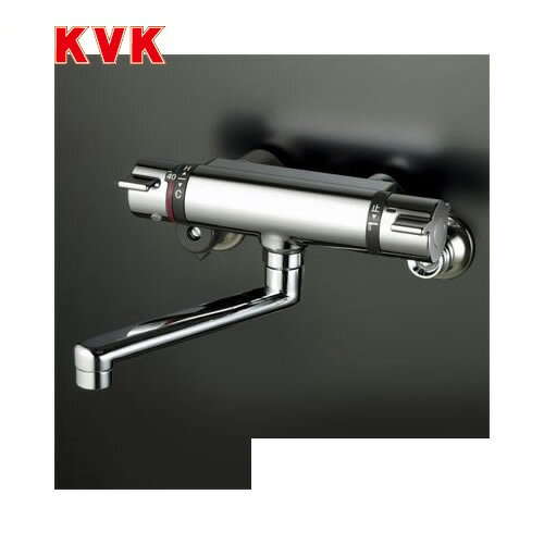 [KM800WT]KVK 浴室水栓 サーモスタット式混合栓 壁付タイプ