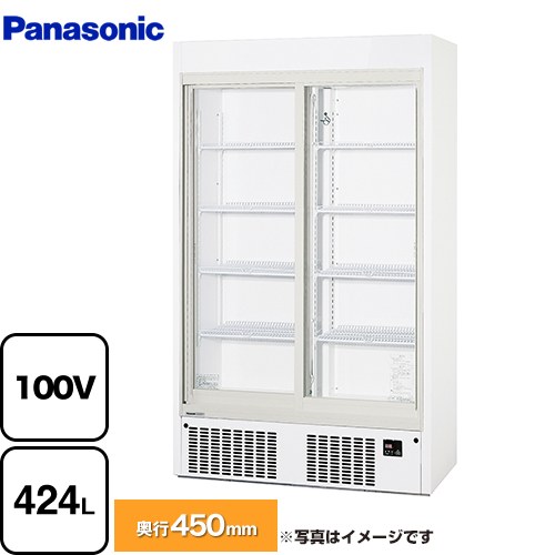 [SRM-RVZ419S] リーチインショーケース　スリム壁面タイプ パナソニック 業務用機器 内容量：大ビン200本、中ビン268本 有効内容積：42..