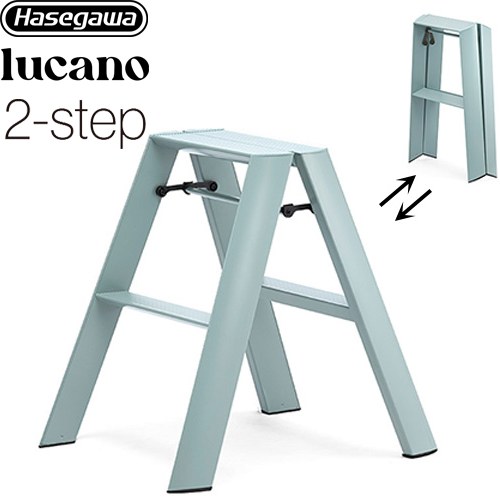 [ML2.0-2(DM)] lucano ルカーノ 長谷川工業 はしご・脚立 2-step（2段） 最大使用質量：100kg アルミ合..