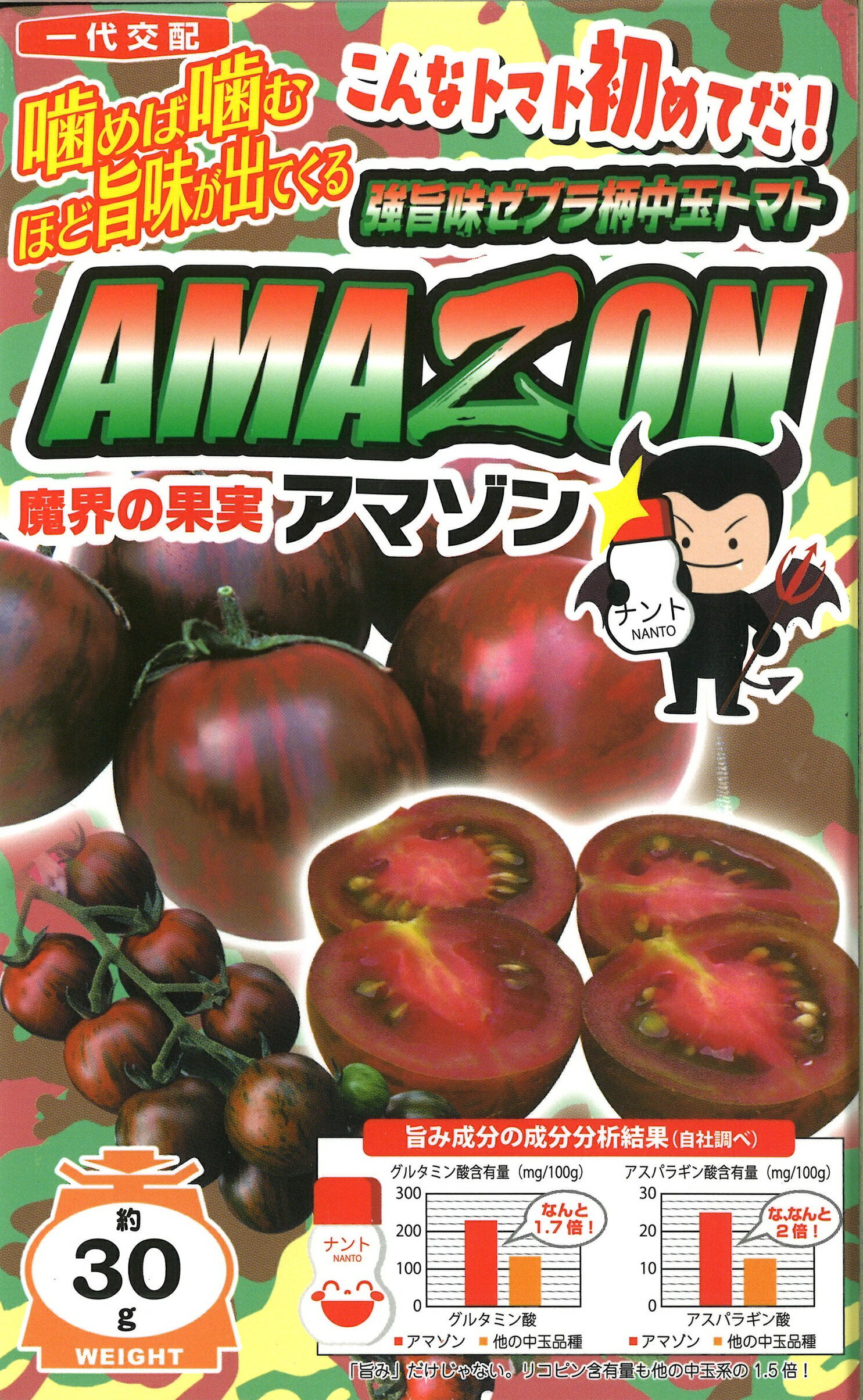 AMAZON 100粒 トマト とまと 蕃茄 【ナント 種 たね タネ 】【通常5倍 5のつく日はポイント10倍】