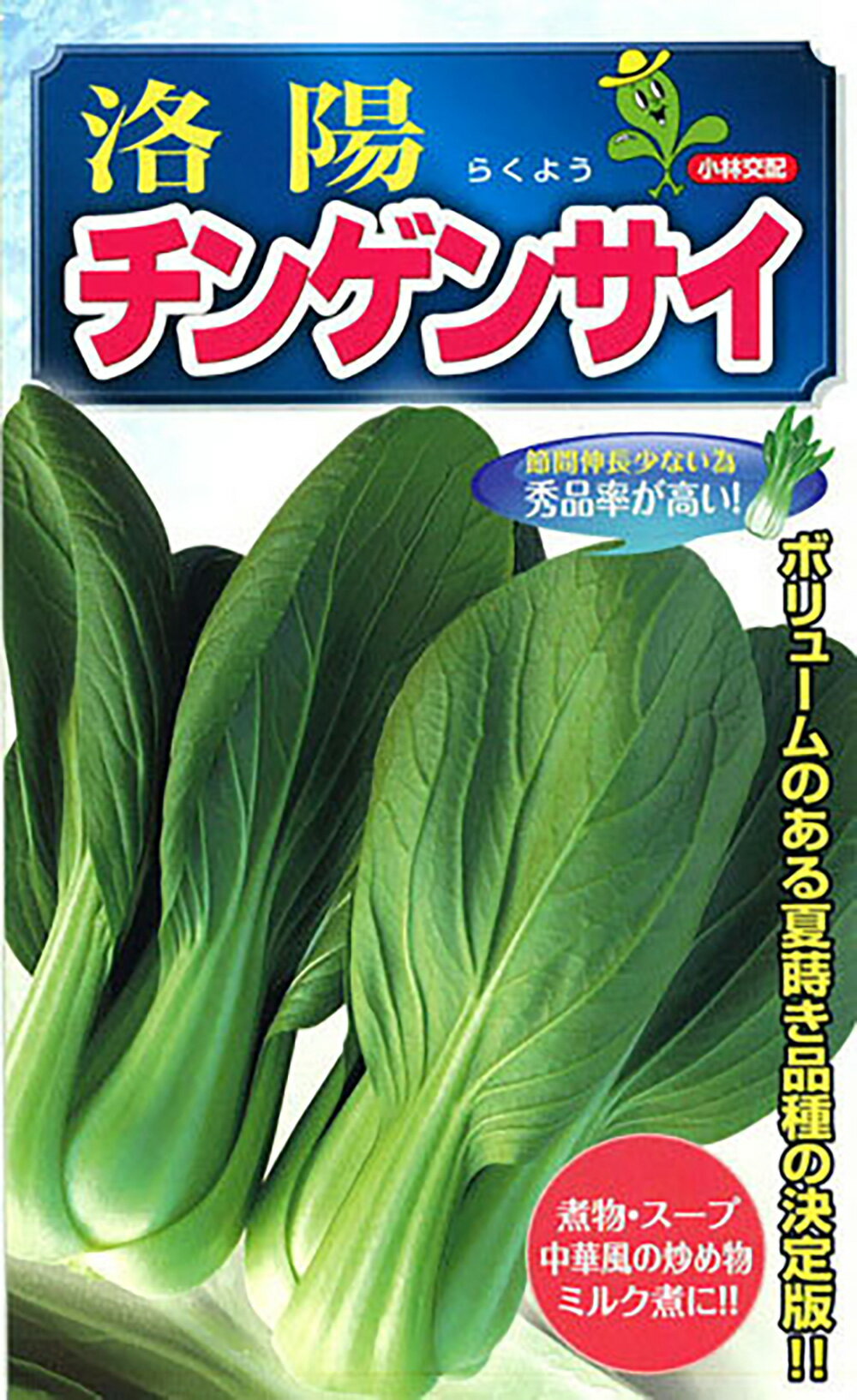 陽夏 20ml 青梗菜 チンゲン菜 チンゲンサイ ちんげんさい【小林種苗 種 たね タネ】【通常5倍 5のつく日はポイント10倍対象外商品ポイント3倍固定商品】