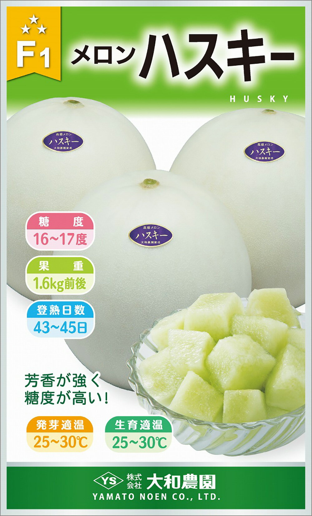 樂天商城 - ハスキー 100粒 めろん メロン 舐瓜【大和農園 種 たね タネ】【通常5倍 5のつく日はポイント10倍】