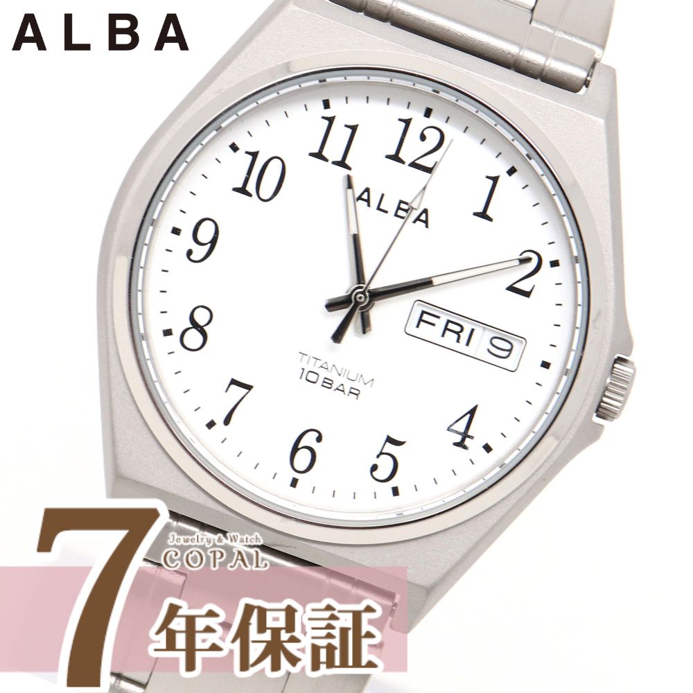 セイコー アルバ 腕時計（メンズ） セイコー アルバ メンズ 腕時計 AEFJ410 純チタン ウォッチ クオーツ ALBA SEIKO