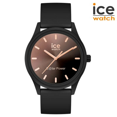 【ポーダブルファン付】 アイスウォッチ ソーラー 腕 時計 018477 ice solar power レディース メンズ 日本正規代理店 アイス ウォッチ 人気 ブラック グラデーション