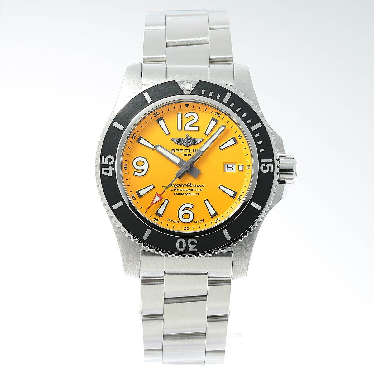 ブライトリング SUPEROCEAN AUTOMATIC 44 腕時計 BREITLING A17367 イエロー ブランド 時計