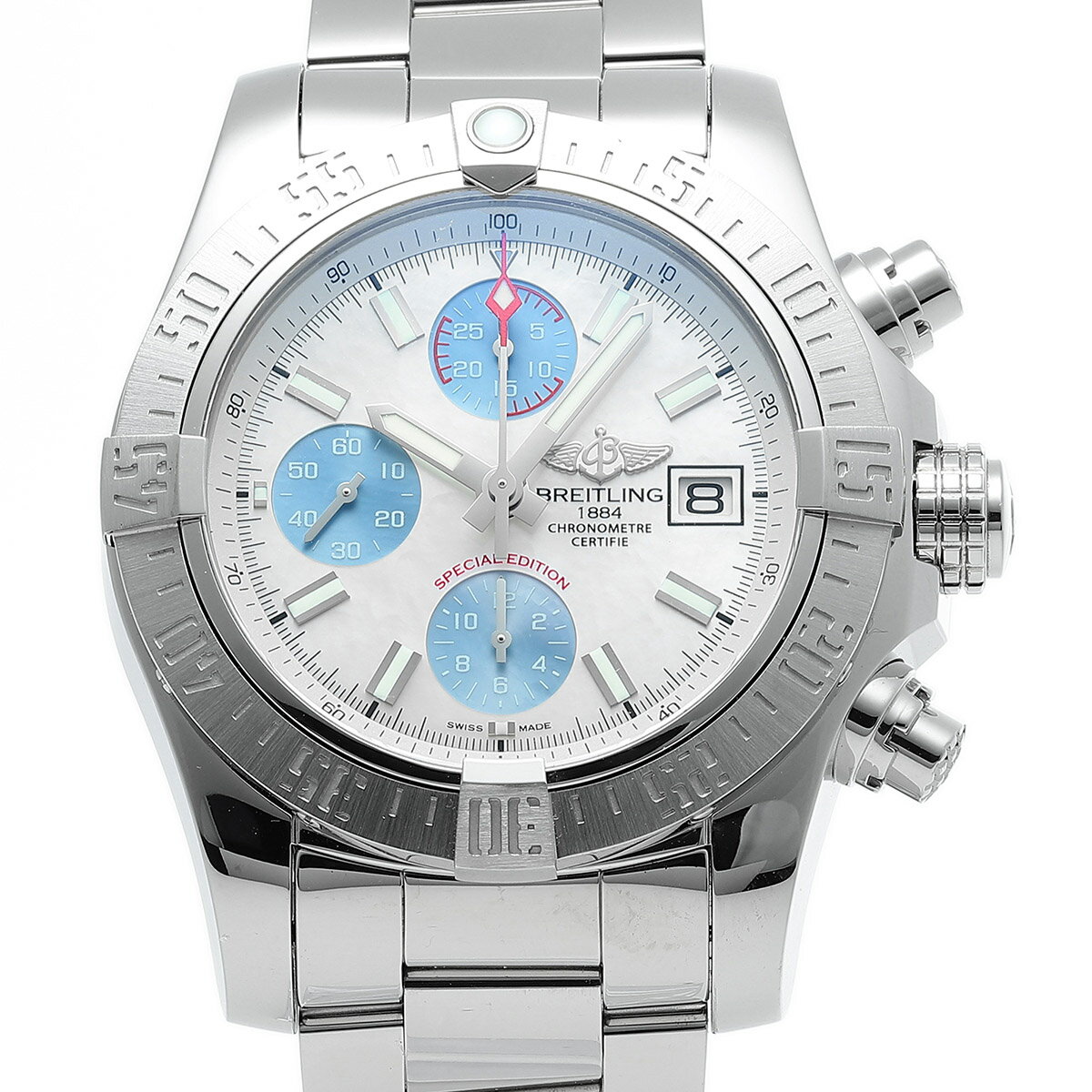 【中古】ブライトリング AVENGER II 腕時計 BREITLING A13381 パール ブランド 時計