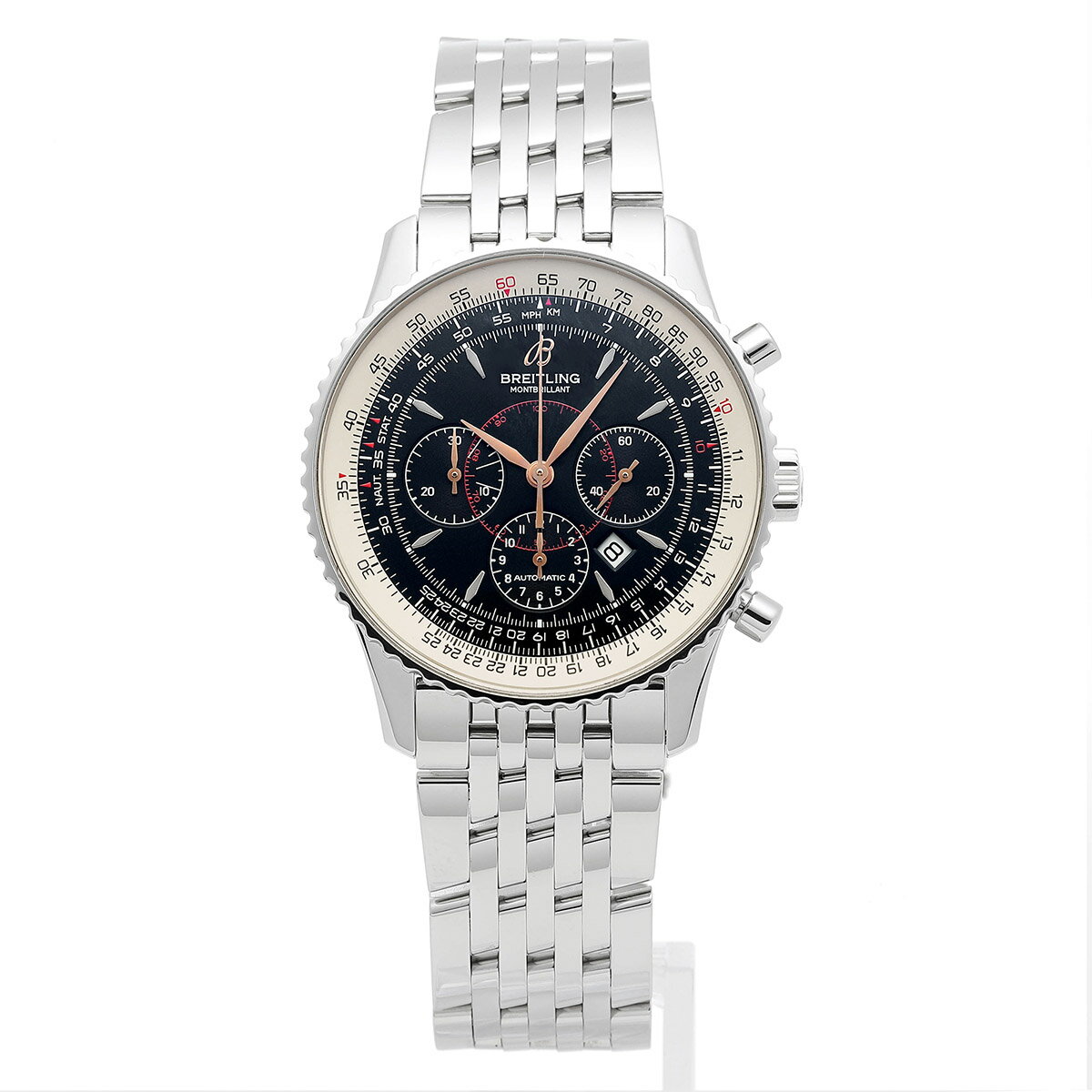 ブライトリング MONTBRILLANT NAVITIMER 腕時計 BREITLING A41370 ブラック ブランド 時計