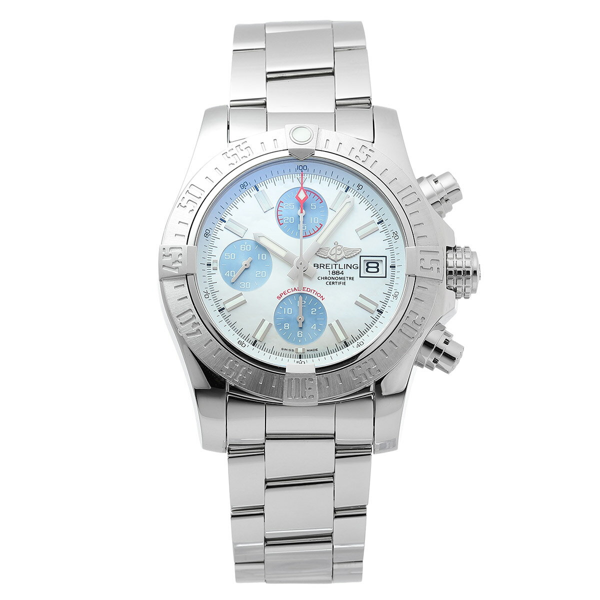 Rakuten - 【中古】ブライトリング アベンジャーII 腕時計 BREITLING A1338111 パール ブランド 時計