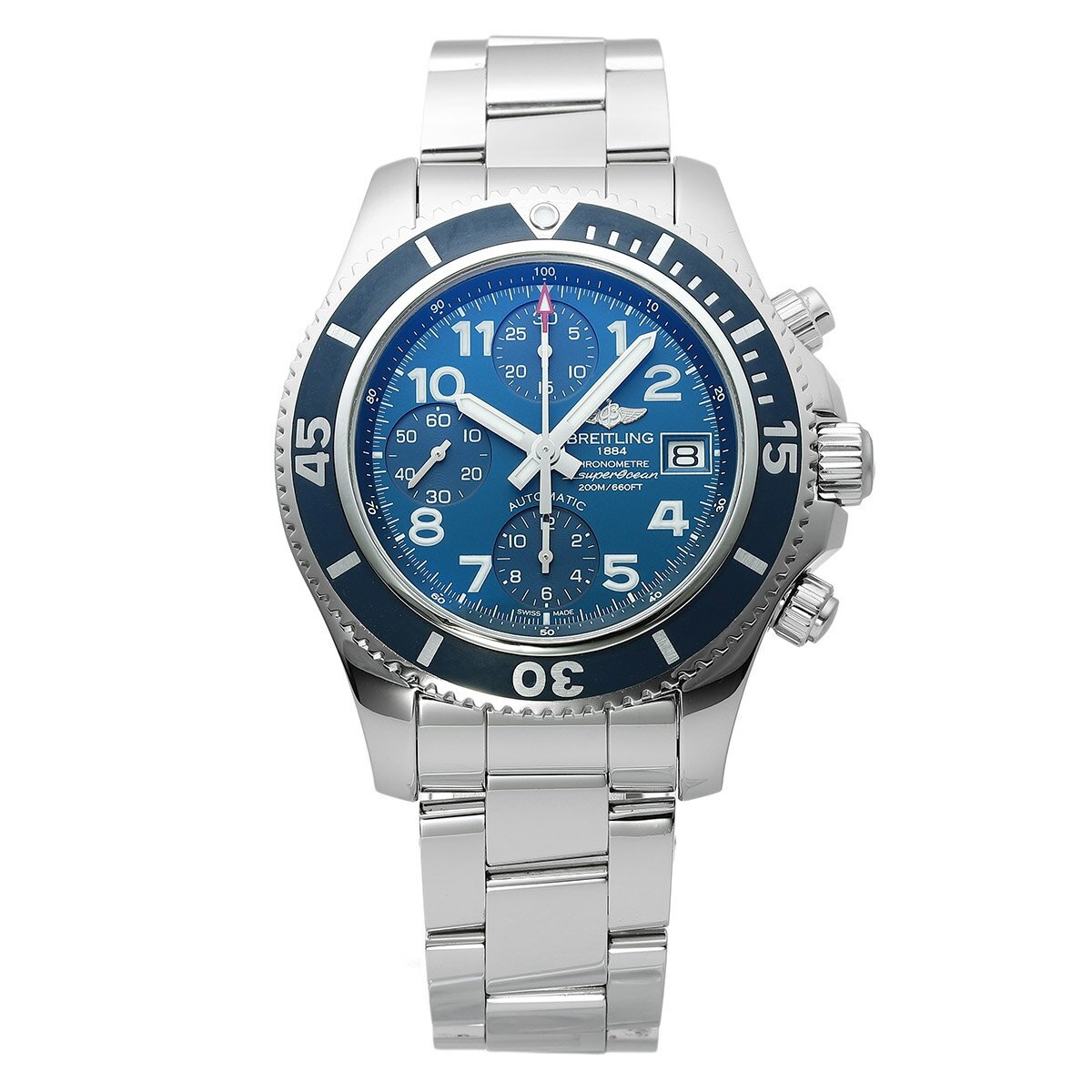 Rakuten - 【中古】ブライトリング スーパーオーシャン クロノグラフ 42 腕時計 BREITLING A13311D1/C936/161A ブルー ブランド 時計