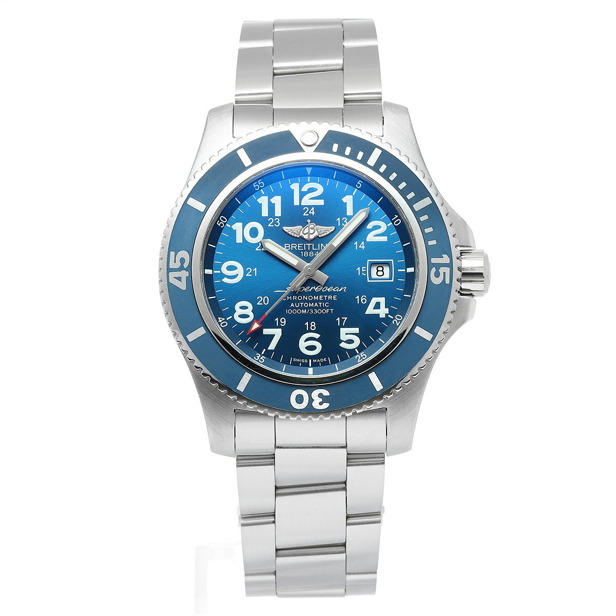 Rakuten - 【中古】ブライトリング スーパーオーシャンII 44 腕時計 BREITLING A17392 ブルー ブランド 時計