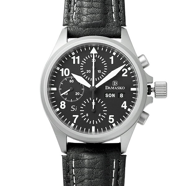 ダマスコ ユーロファイターモデル 腕時計 DAMASKO DC56 SI L ブラック ブランド 時計