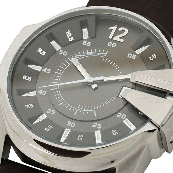 【新品電池で安心出荷】 ディーゼル マスターチーフ 腕時計 DIESEL MASTER CHIEF DZ1206 グレー メンズ ブランド 時計 新品