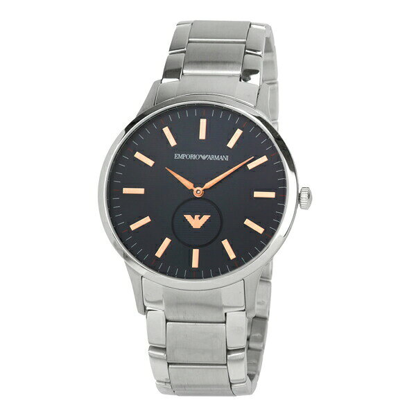 メーカーEMPORIO ARMANI(エンポリオアルマーニ)メーカー型番AR11137ムーブメント・キャリバークォーツ防水性能5ATM機能2針、スモールセコンド(ブランドロゴ)ベルトタイプブレスレットケースサイズ約43mmケース素材ステンレススチールベゼル素材ステンレススチールベルト素材ステンレススチール風防素材ミネラルクリスタル文字盤色ネイビーベルト色シルバー付属品メーカー純正BOX/国際保証書あり保証当店オリジナル保証2年※忠実に再現出来るよう努力をしておりますが、画面環境によっては実物と画像の色合い・質感が異なる場合があります。※サイズには多少の誤差が生じる場合があります。※海外からの輸入品の場合、輸送時にボックス等の付属品に若干のダメージがある場合がございます。輸入品の特性としてご了承くださいませ。新品 エンポリオアルマーニ EMPORIO ARMANI 腕時計 RENATO AR11137 メンズ ブランド 腕時計 プレゼント ギフト 2年保証RENATO / レナート1975年に設立されたファッションブランドであるジョルジオ・アルマーニのカジュアルラインとして1981年に登場。シンプルかつクラシカルなデザインと、ダイヤルにあしらわれたイーグルのロゴが印象的。カジュアルシーンにもビジネスシーンにもお使いいただけるモデルを多数取り揃えています。