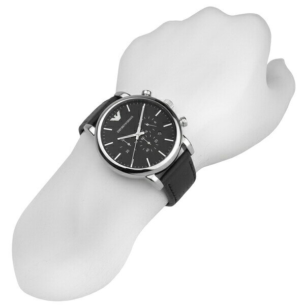 【楽天市場】【新品電池で安心出荷】 エンポリオアルマーニ ルイージ 腕時計 EMPORIO ARMANI LUIGI AR1828 ブラック ...