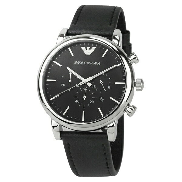 エンポリオアルマーニ ルイージ 腕時計 EMPORIO ARMANI AR1828 ブラック ブランド ...