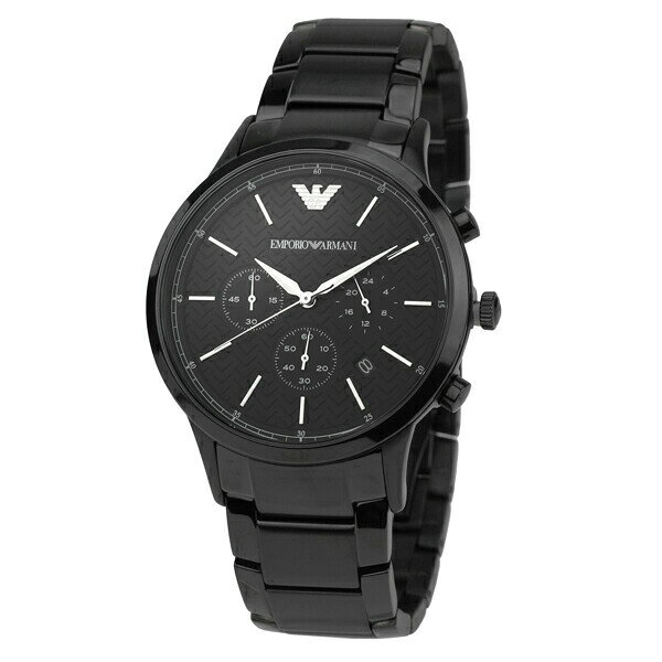 【楽天市場】【新品電池で安心出荷】 エンポリオアルマーニ レナート 腕時計 EMPORIO ARMANI RENATO AR2485 ブラック ...