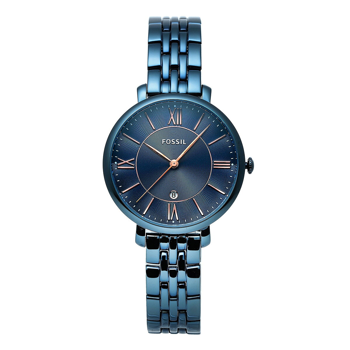 フォッシル ジャクリーン 腕時計 FOSSIL ES4094 ネイビー ブランド 時計 新品電池で安心出荷