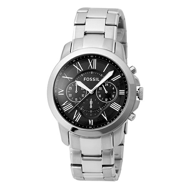 フォッシル グラント 腕時計 FOSSIL FS4736 ブラック ブランド 時計 新品電池で安心出荷