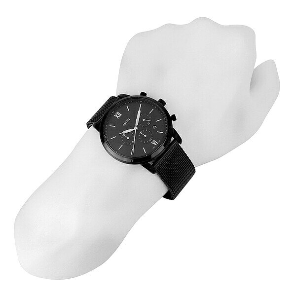 【楽天市場】【新品電池で安心出荷】 フォッシル ノイトラ クロノ 腕時計 FOSSIL NEUTRA CHRONO FS5707 ブラック ...