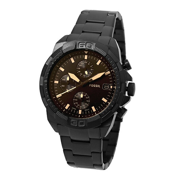 フォッシル ブロンソン 腕時計 FOSSIL FS5851 ブラック ブランド 時計 新品電池で安心出荷