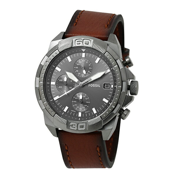 フォッシル ブロンソン 腕時計 FOSSIL FS5855 グレー ブランド 時計 新品電池で安心出荷