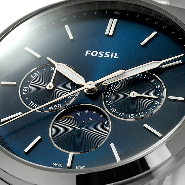 【新品電池で安心出荷】 フォッシル ノイトラ ムーンフェイズ 腕時計 FOSSIL NEUTRA MOONPHASE FS5907 ブルー メンズ ブランド 時計 新品