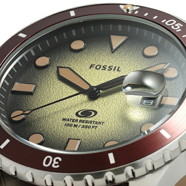 【新品電池で安心出荷】 フォッシル フォッシル ブルー 腕時計 FOSSIL FOSSIL BLUE FS5961 グリーン メンズ ブランド 時計 新品
