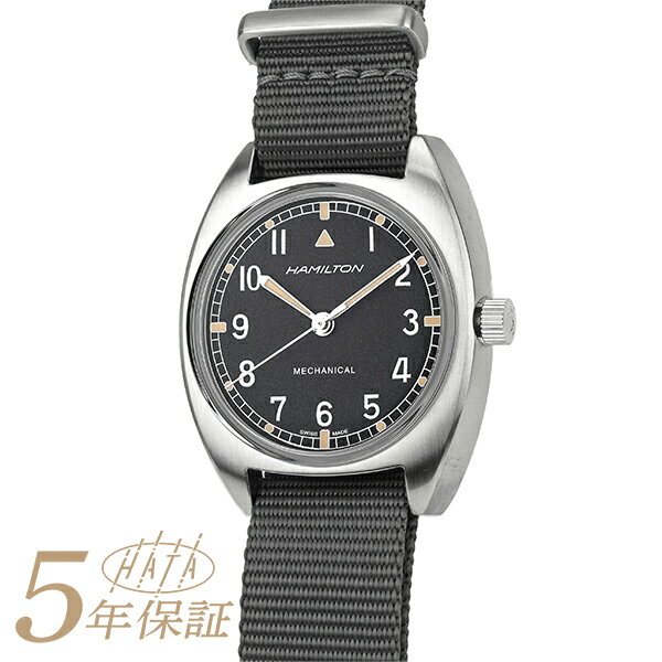 カーキ 腕時計（メンズ） ハミルトン カーキ アビエーション パイロット パイオニア メカニカル 腕時計 HAMILTON KHAKI AVIATION PILOT PIONEER MECHANICAL H76419931 ブラック メンズ ブランド 時計 新品