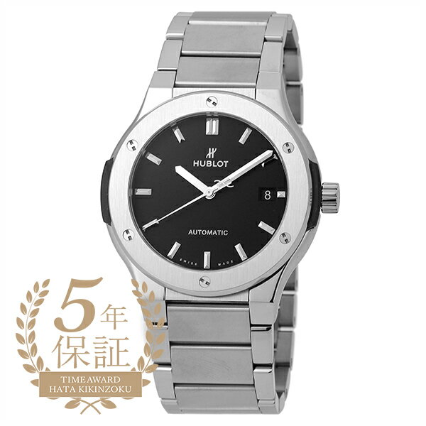 ウブロ 腕時計（メンズ） ウブロ クラシックフュージョン チタニウム ブレスレット 腕時計 HUBLOT CLASSIC FUSION TITANIUM BRACELET 510.NX.1170.NX ブラック メンズ ブランド 時計 新品