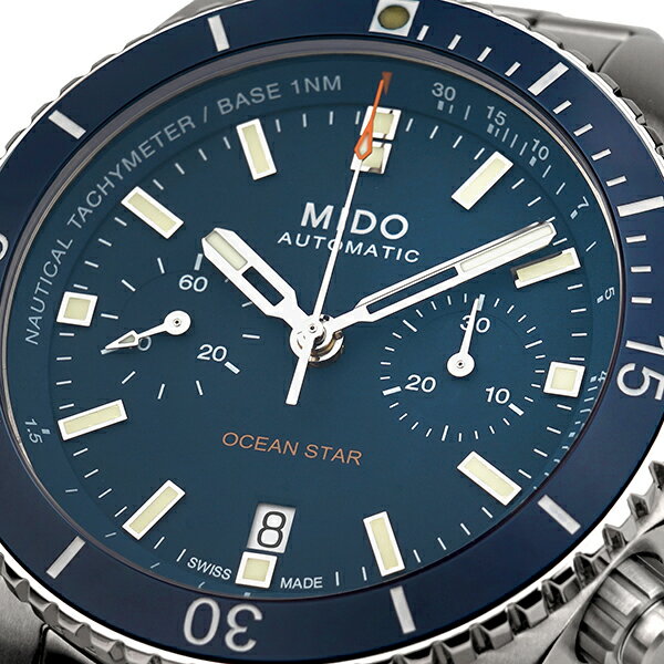 【10%OFF楽天スーパーSALE対象】ミドー オーシャンスター クロノグラフ 腕時計 MIDO OCEAN STAR CHRONOGRAPH M026.627.44.041.00 ブルー メンズ ブランド 時計 新品 2