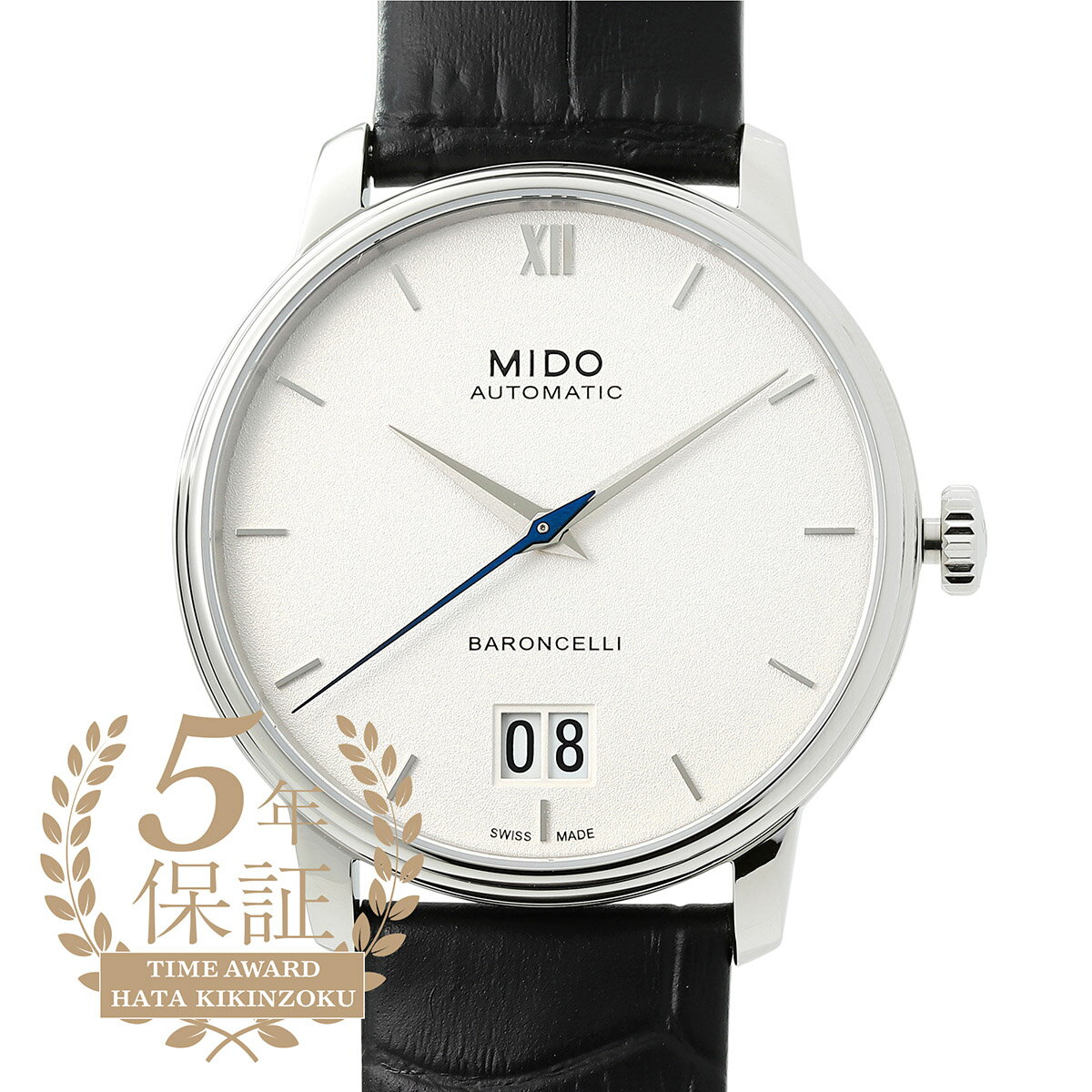 ミドー バロンチェッリ ビッグデイト 腕時計 MIDO BARONCELLI BIG DATE M027.426.16.018.00 ホワイト メンズ ブランド 時計 新品