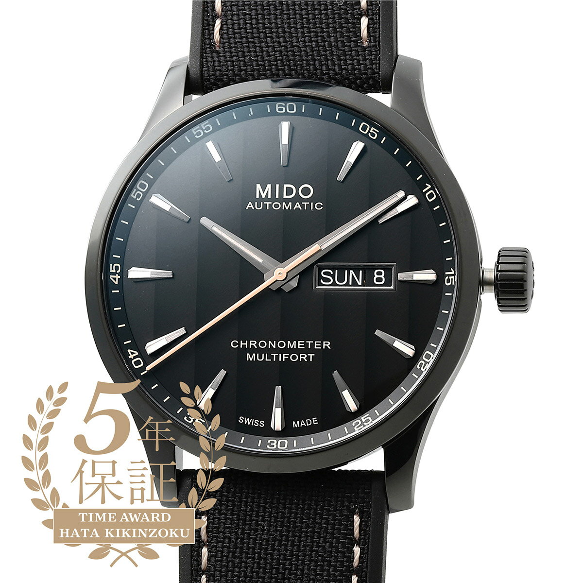 ミドー マルチフォート クロノメーター 1 腕時計 MIDO MULTIFORT CHRONOMETER 1 M038.431.37.051.00 ブラック メンズ ブランド 時計 新品