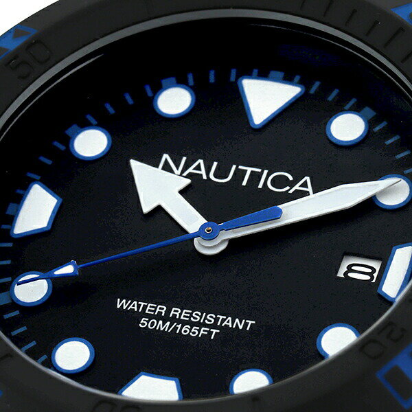 【新品電池で安心出荷】 ノーティカ NSR100 フラッグ 腕時計 NAUTICA NSR100 FLAG NAI10080G ブラック メンズ ブランド 時計 新品 正規品