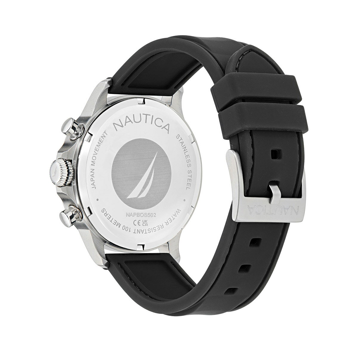 ノーティカ ブルーオーシャン 腕時計 NAUTICA NAPBOS502 ブラック/シルバー/ホワイト ブランド 時計 新品電池で安心出荷