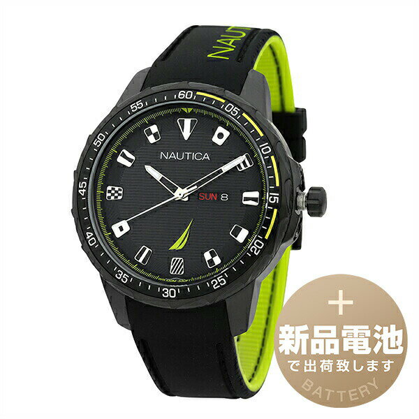 【30%OFF楽天スーパーSALE対象】【新品電池で安心出荷】 ノーティカ コバ レイク 腕時計 NAUTICA COBA LAKE NAPCLF005 ブラック メンズ ブランド 時計 新品 正規品