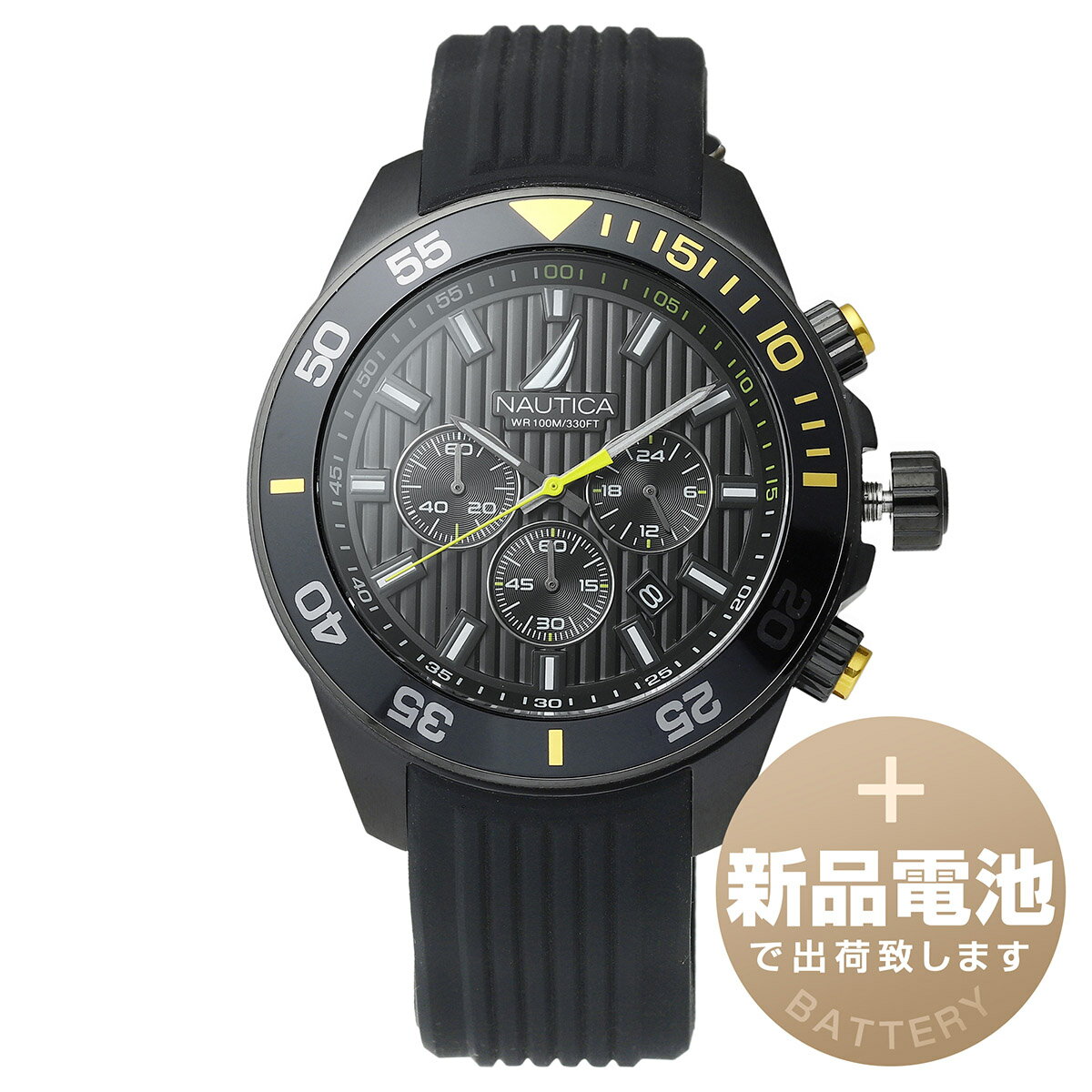 【新品電池で安心出荷】 ノーティカ ノーティカ ワン 腕時計 NAUTICA NAUTICA ONE NAPNOS302 ブラック ..
