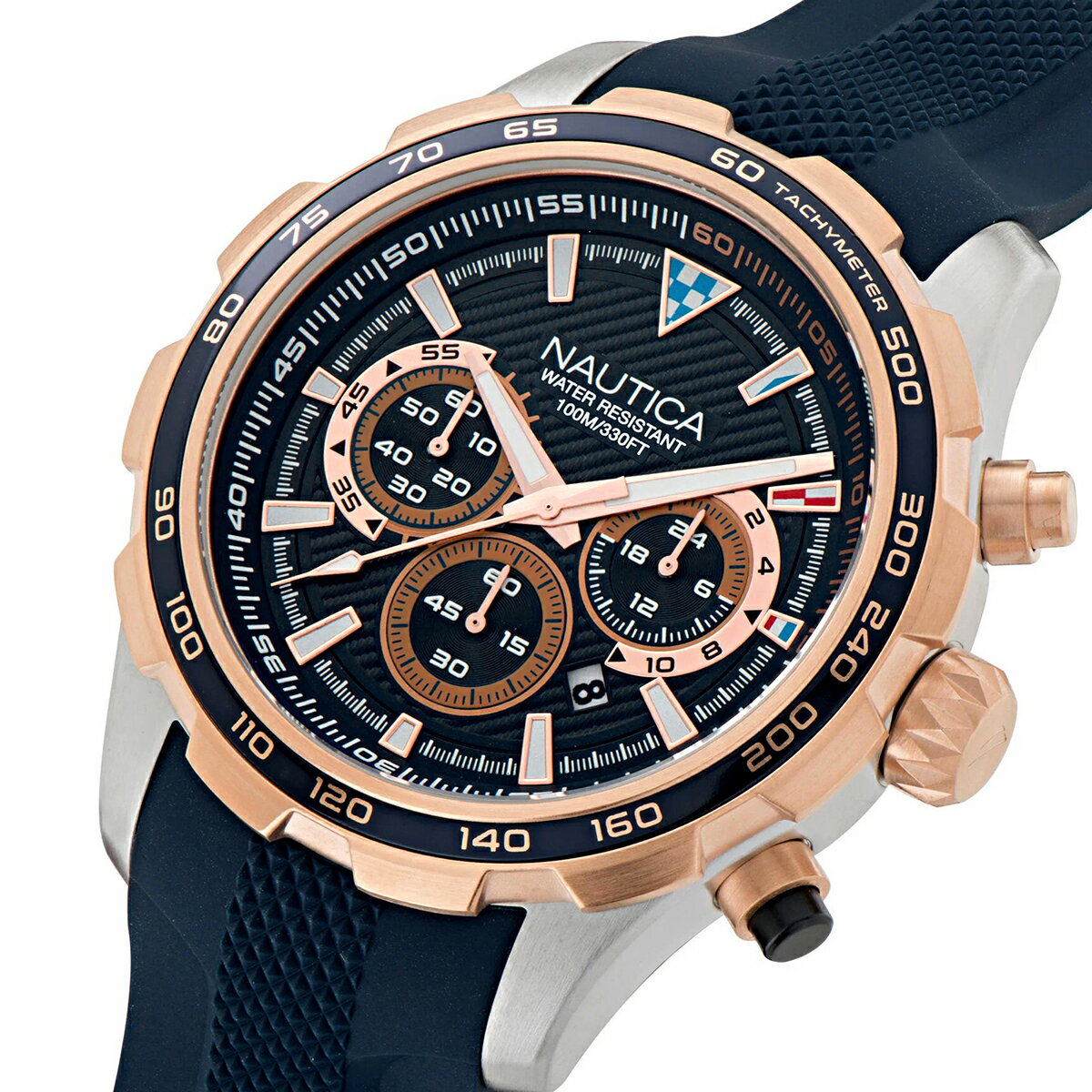 【新品電池で安心出荷】 ノーティカ エヌエスティ—クロノ 腕時計 NAUTICA NST CHRONO NAPNSF304 ネイビー メンズ ブランド 時計 新品 正規品