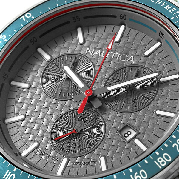 【新品電池で安心出荷】 ノーティカ オーシャンビーチ 腕時計 NAUTICA OCEAN BEACH NAPOBS112 シルバー メンズ レディース ブランド 時計 新品 正規品