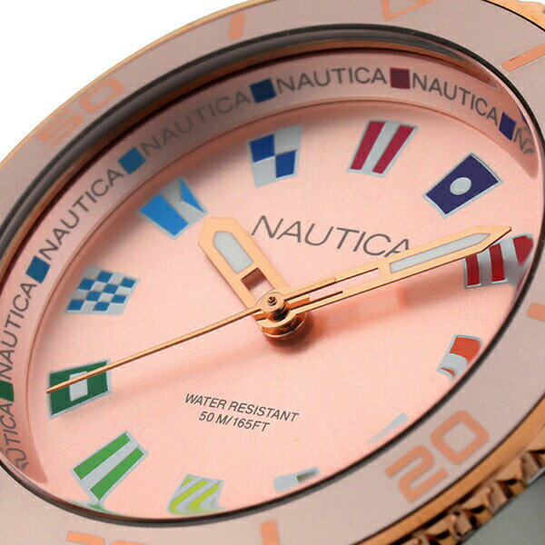 【新品電池で安心出荷】 ノーティカ パシフィック ビーチ レディ 腕時計 NAUTICA PACIFIC BEACH LADY NAPPBF039L ローズゴールド レディース ブランド 時計 新品 正規品