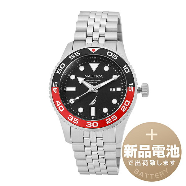 【新品電池で安心出荷】 ノーティカ パシフィックビーチ 腕時計 NAUTICA PACIFIC BEACH NAPPBF145 ブラック メンズ レディース ブランド 時計 新品 正規品