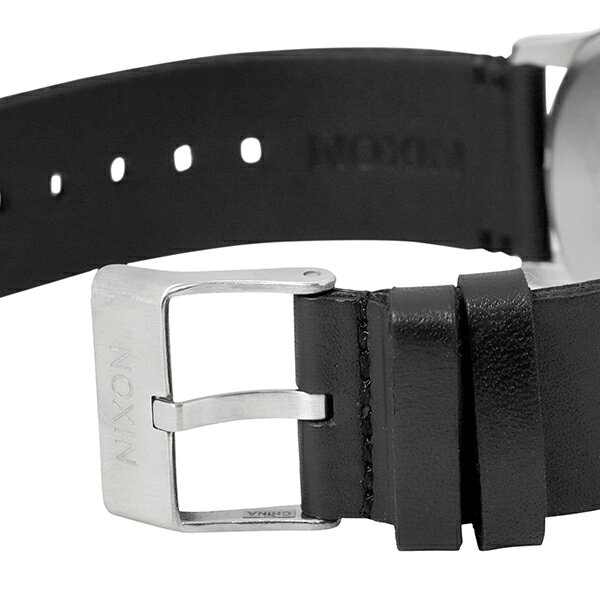 【新品電池で安心出荷】 ニクソン セントリー レザー 腕時計 NIXON SENTRY LEATHER A105-2871 シルバー メンズ ブランド 時計 新品