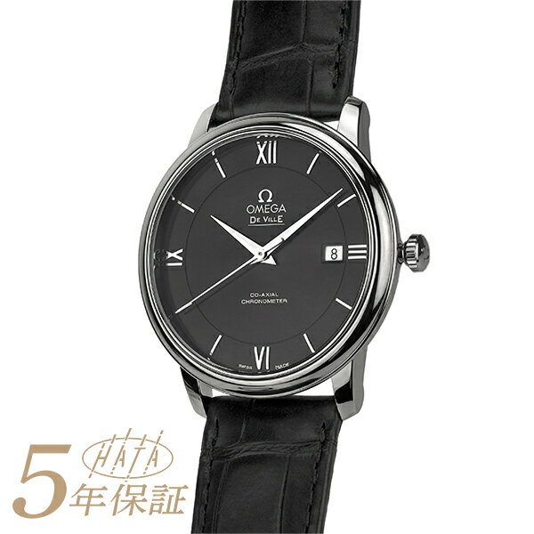 オメガ デ・ヴィル プレステージ 腕時計 OMEGA DE VILLE PRESTIGE 424.13.40.20.01.001 ブラック メンズ ブランド 時計 新品