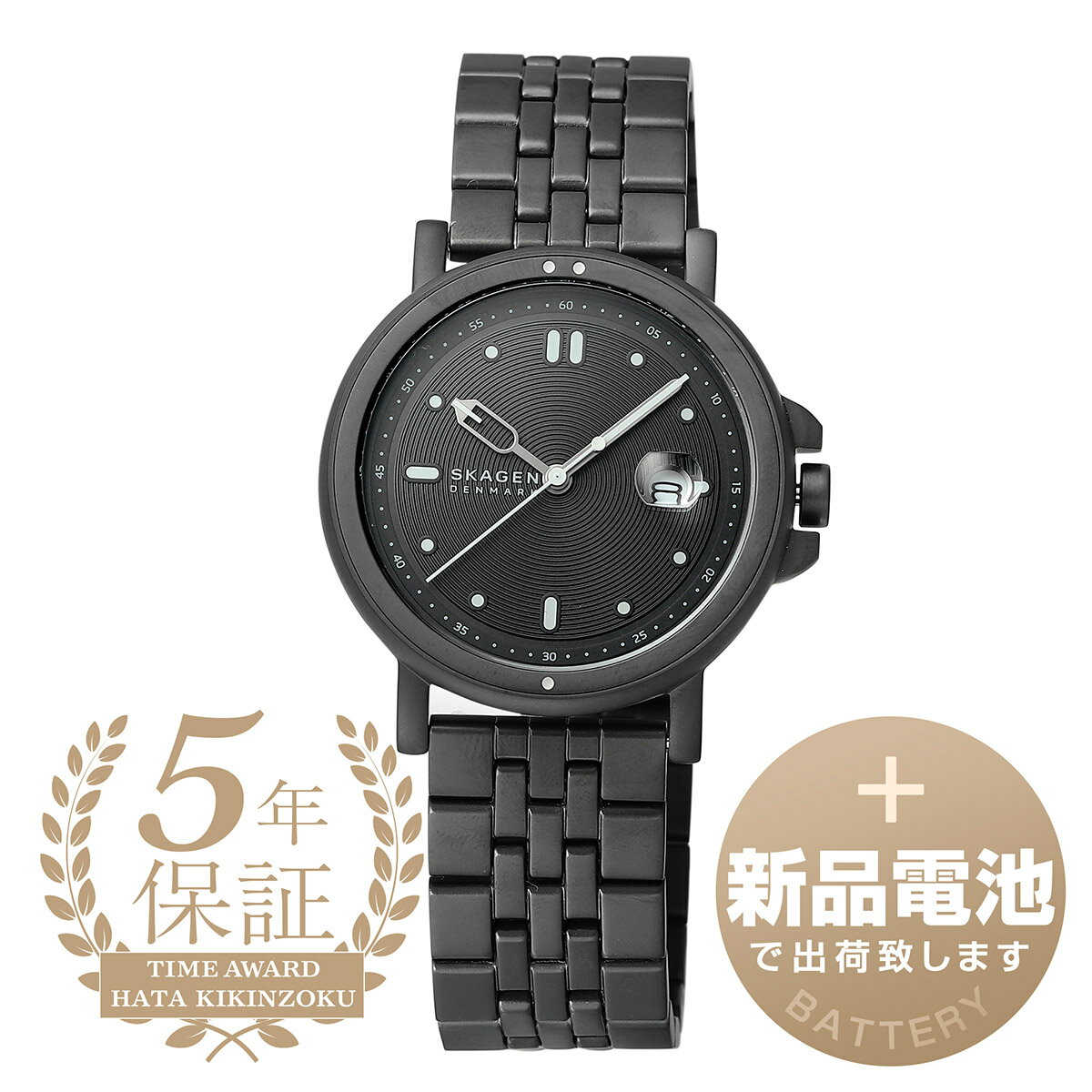 【新品電池で安心出荷】 スカーゲン シグネチャー スポーツ 腕時計 SKAGEN SIGNATUR SPORT SKW6920 ブラック メンズ ブランド 時計 新品