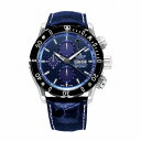 【15日限定 1/2で100%ポイントバック】エドックス EDOX 腕時計 クロノオフショア1 クロノグラフオートマチック 01122-3-BUIN1-L 国内正規品